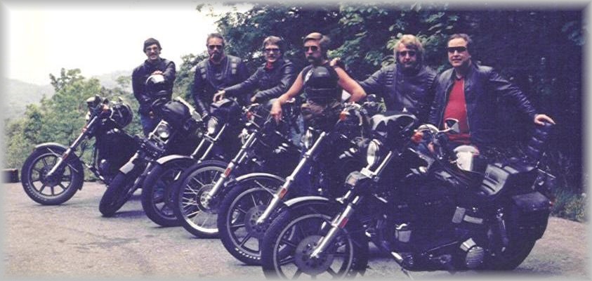 The HoltHammer Cycles Motorcycle Gang circa 1985